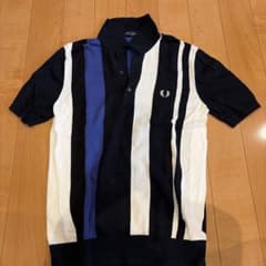 FRED PERRY ポロシャツ ストライプ Mサイズのサムネイル