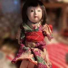 日本人形 約25cm 笑顔の癒し系 松緑斎 - メルカリ