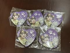 忍たま乱太郎 忍たま ナンジャタウン ハート缶バッジ 尾浜勘右衛門 5点