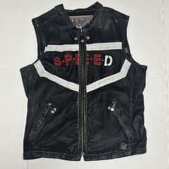 DIESEL S.P.E.E.D. レザーベスト ジャケット - メルカリ