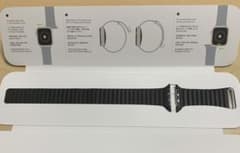 Apple watch レザーループ ブラック Lサイズ42mm44mm 正規品のサムネイル