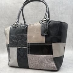 COACH コーチ シグネチャー パッチワーク トートバッグ F14045 - メルカリ