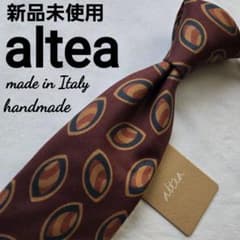 メダパニ様売約済 新品 altea ハンドメイド ネクタイ ブラウン