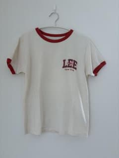 Lee ラグランスリーブ Tシャツ アイボリー/レッドのサムネイル