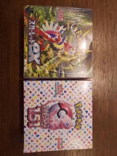 ポケカ151シュリンク付き1BOX　スカーレットシュリンク付きBOX　おまけ付のサムネイル