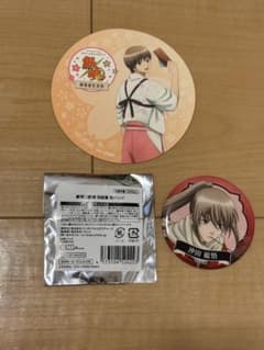 銀魂　劇場版　完結篇 沖田総悟 缶バッジ コースター セットのサムネイル