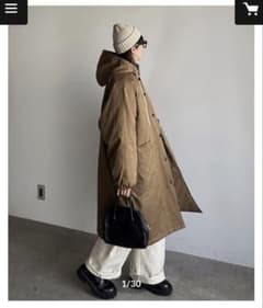 ARULLE 【今季新品】 インナーコットンカジュアルコート ブラウン