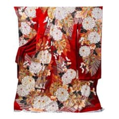 ナフサ影響で絹糸高騰中❗️早い者勝ち❗️高級振袖生地 総柄 正絹 