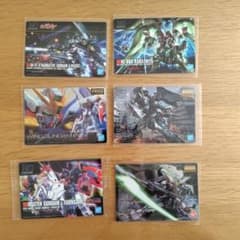 ガンダム プラモデル パッケージアート カード 6種セットのサムネイル