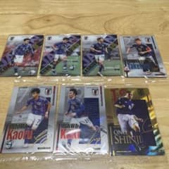 日本代表ウエハース　カード　7枚　サイン