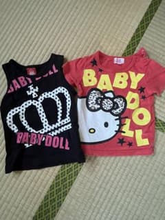 BABYDOLL ハローキティ Tシャツ 2枚セットのサムネイル