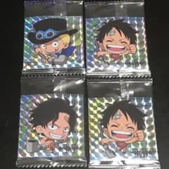 ワンビース大海賊シールウエハース LOG.4 不屈の精神   4枚セット売り‼️のサムネイル