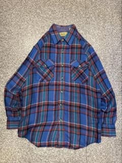 希少】 70s 80s Sears シアーズ ネルシャツ チェックシャツ - メルカリ