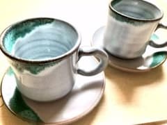 珈琲 デミタスカップ 2客セット 美品✨のサムネイル