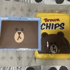 LINE friends ブラウン PCケースとマウスパッド セットのサムネイル