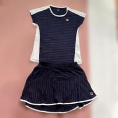 FILA テニスウェア セットアップ ネイビー FILA テニスウェア セットアップ ネイビー - メルカリ