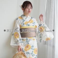 ✓新品【黄色の剣菊と萩】 utatane ウタタネ 浴衣単品 - メルカリ