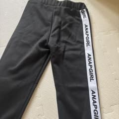 ANAP GIRL スパッツ 裏起毛 ブラック S/150 未使用　家保管のサムネイル