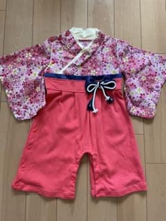 袴ロンパース　８０サイズのサムネイル