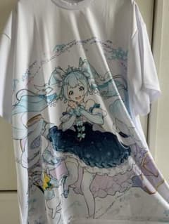 한정 가격 인하 스노우 미쿠 그래픽 티셔츠 SNOW MIKU 2019 Ver.