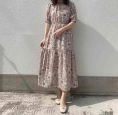 花柄ワンピース ピンクのサムネイル