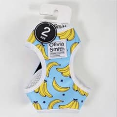 Olivia Smith 犬用 ハーネス・リードセット バナナ柄のサムネイル