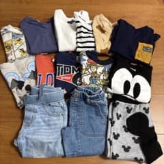 大容量】90 95 キッズ 男の子 まとめ売り ロングTシャツ 長袖 保育園