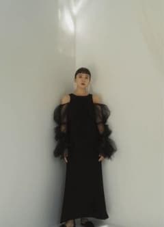 knuth marf 　tulle bolero one piece BLACKのサムネイル