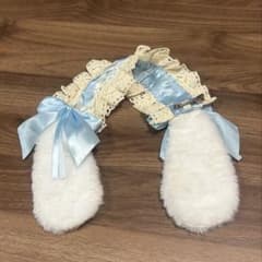 ヘッドドレス うさ耳 水色 シナモンロールのサムネイル