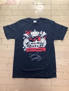 Excite Match 西岡利晃自筆サイン入りTシャツ Mサイズのサムネイル
