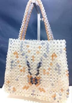 アンテプリマ ANTEPRIMA ワイヤーバッグ ビーズ ハンドバッグ 美品