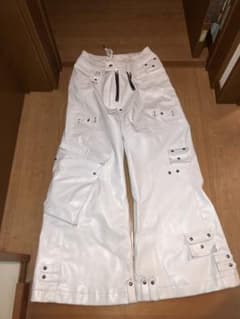 来世はgangさん専用 cozy worldwide レザー カーゴパンツ 白 - メルカリ