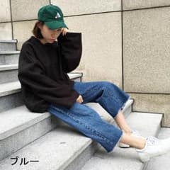 切りっぱなしデニム ブルーのサムネイル