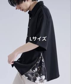 【Ellno Loset】2wayサイドジップガラパターンシャツのサムネイル