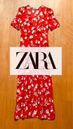 ZARA花柄ロングワンピースのサムネイル