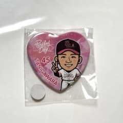 若鷹ガチャ　ピンクフル　缶バッジ　谷川原選手のサムネイル
