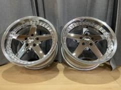 WORK エクイップ 2本 10J 18インチ メッキ 深リム equip - メルカリ