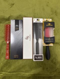 新品 美容師 ブラシ5本セット ロールブラシ デンマンブラシ ナイロンブラシのサムネイル