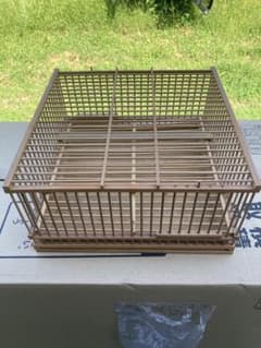 メジロ籠 鳥かご 竹製 対角2面入り口 メジロ ウグイス 鳥籠 小鳥ケージ