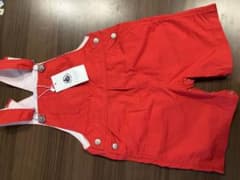PETIT BATEAU サロペット 24m 86cm レッドのサムネイル