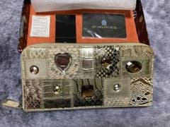 MICHELANGELO パッチワーク 長財布 ゴールド系