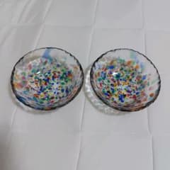 津軽びいどろ ねぶた 浅小鉢 2個セットのサムネイル