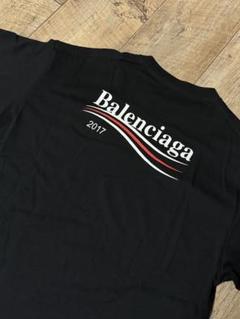 バレンシアガ キャンペーンロゴ 100周年 Tシャツ 半袖 2017 美品】 Balenciaga 100周年 キャンペーン ロゴ Tシャツ L - メルカリ