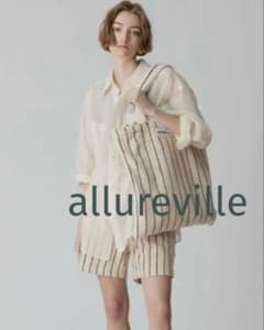 allureville アルアバイル ソフトオーガンジーシアーシャツ2グレージュ 