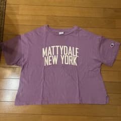 RELUME Champion ロゴプリント Tシャツ パープルのサムネイル