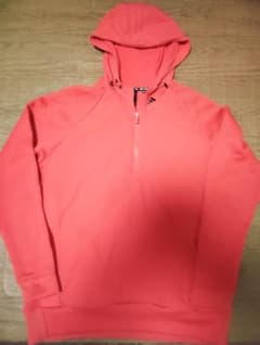 adidas オレンジ パーカー裏起毛 LLサイズのサムネイル
