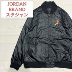 希少2XL NIKE ジョーダン サテン スタジャン ブラック ジャンプマン