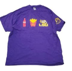マクドナルド コーラ LSU コラボ 企業ロゴ USA古着 半袖Tシャツのサムネイル