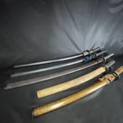 模造刀 5本セット 防犯対策 コスプレ 演劇 龍 鍔 金銀 拵え 観賞用 置物