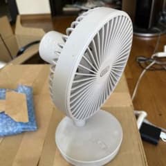 Toffy 卓上扇風機 デスクファン ホワイト 本体のサムネイル